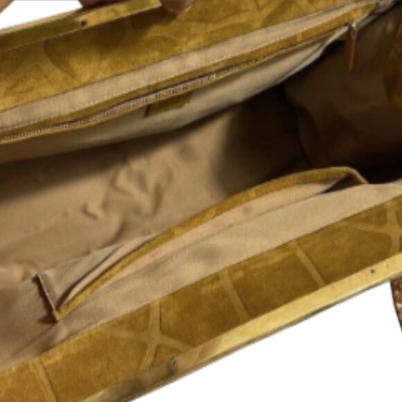 Gianni Versace Borsa Crosta Suede,Python Strap Handbag – Vintage 80s–90s, Unused - Picture 5 of 12